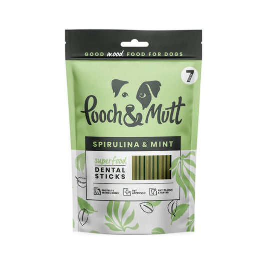 Pooch & Mutt Superfood Spirulina & Mint Dental Sticks 7s product image