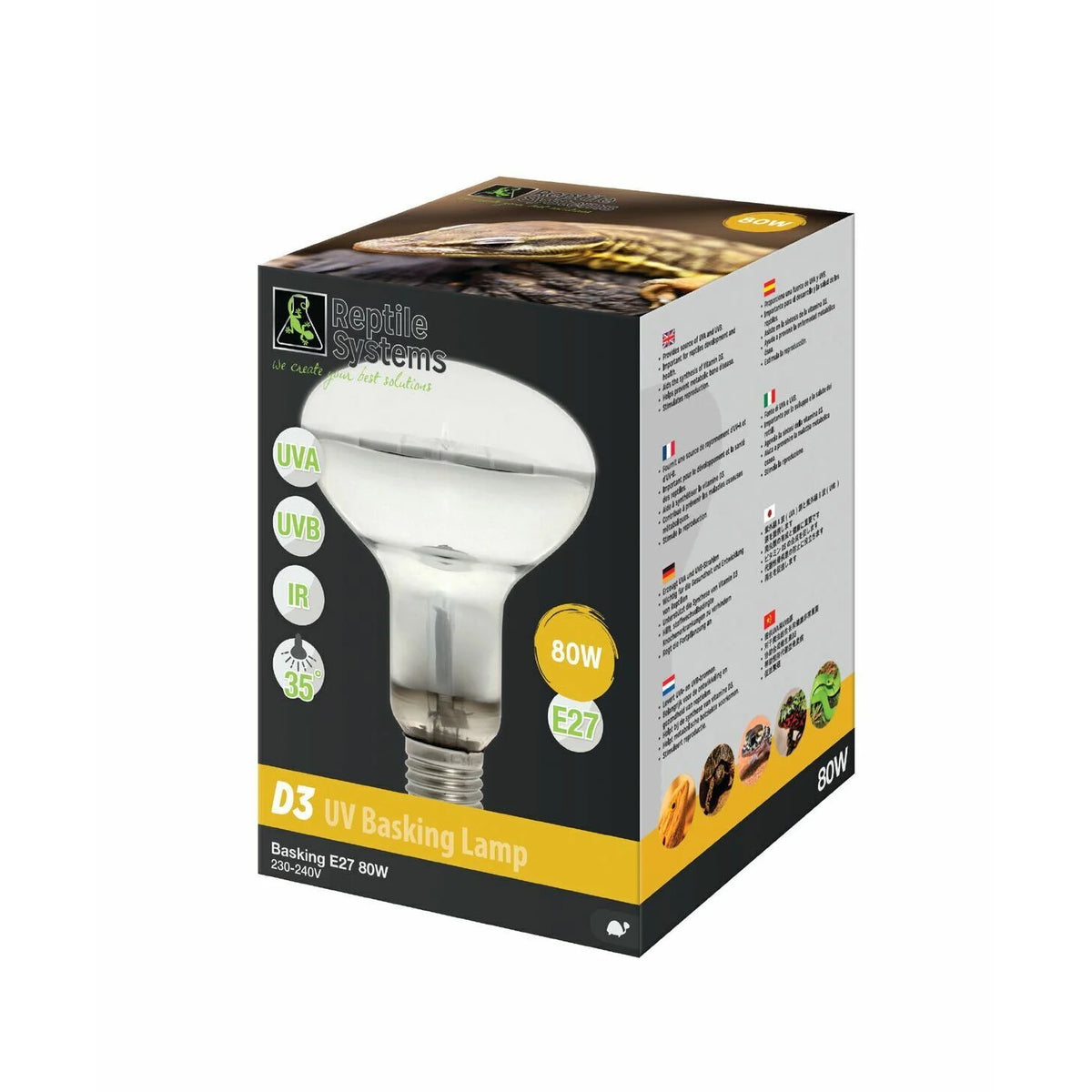 Reptile Systems D3 UV Basking Lamp, 125 Watt product image
