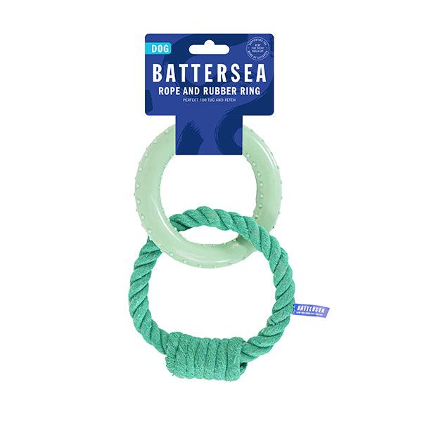 Rosewood Battersea Rope & Rubber Ring Tug Toy product image