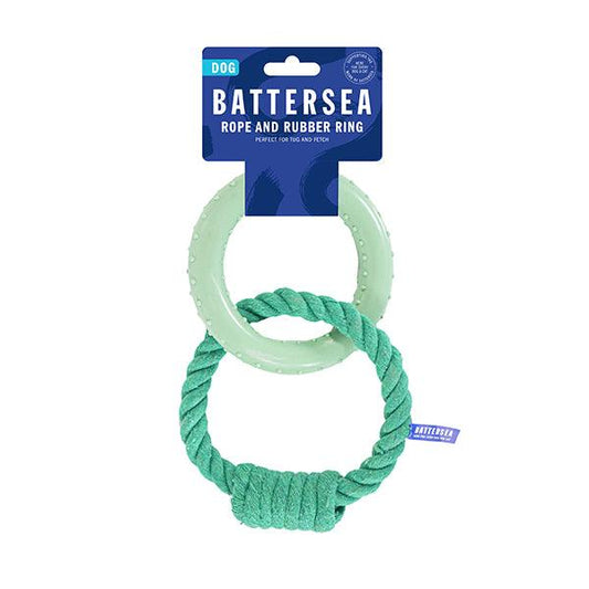 Rosewood Battersea Rope & Rubber Ring Tug Toy product image