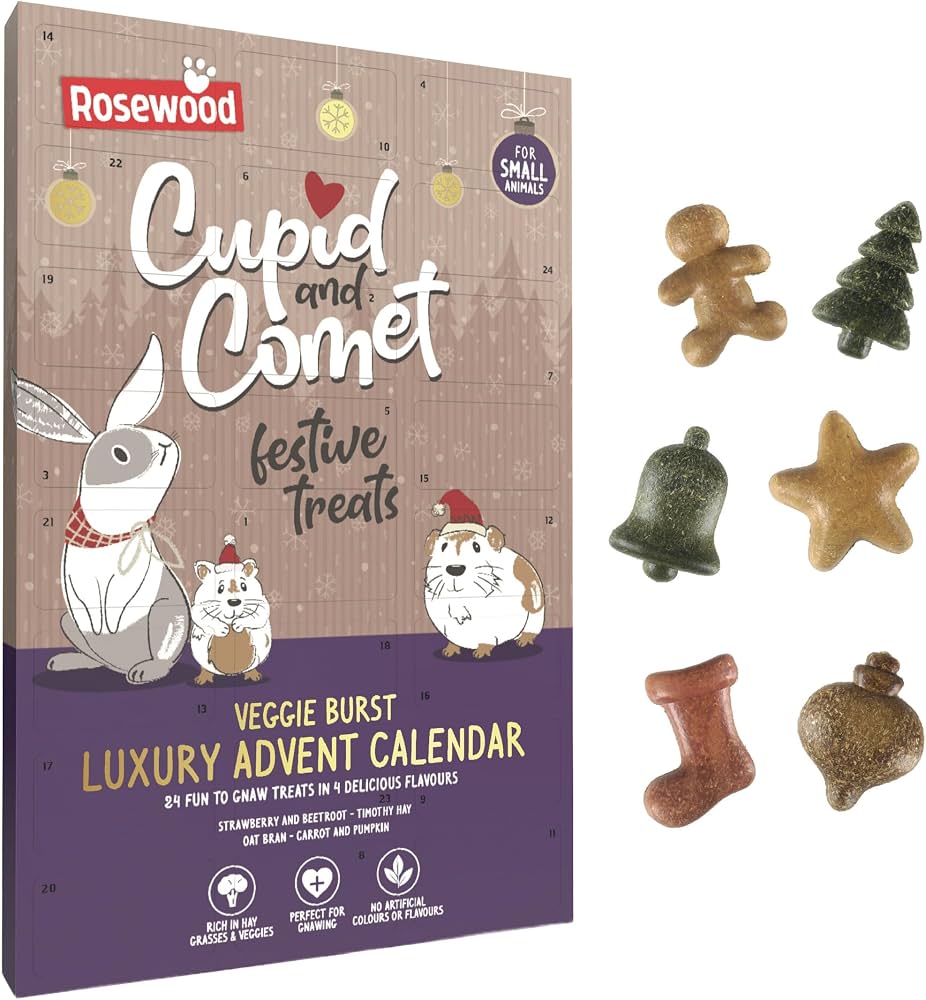 Rosewood Cupid & Comet Veggie Burst Luxury Advent Calendar for Small Animals 120g product image