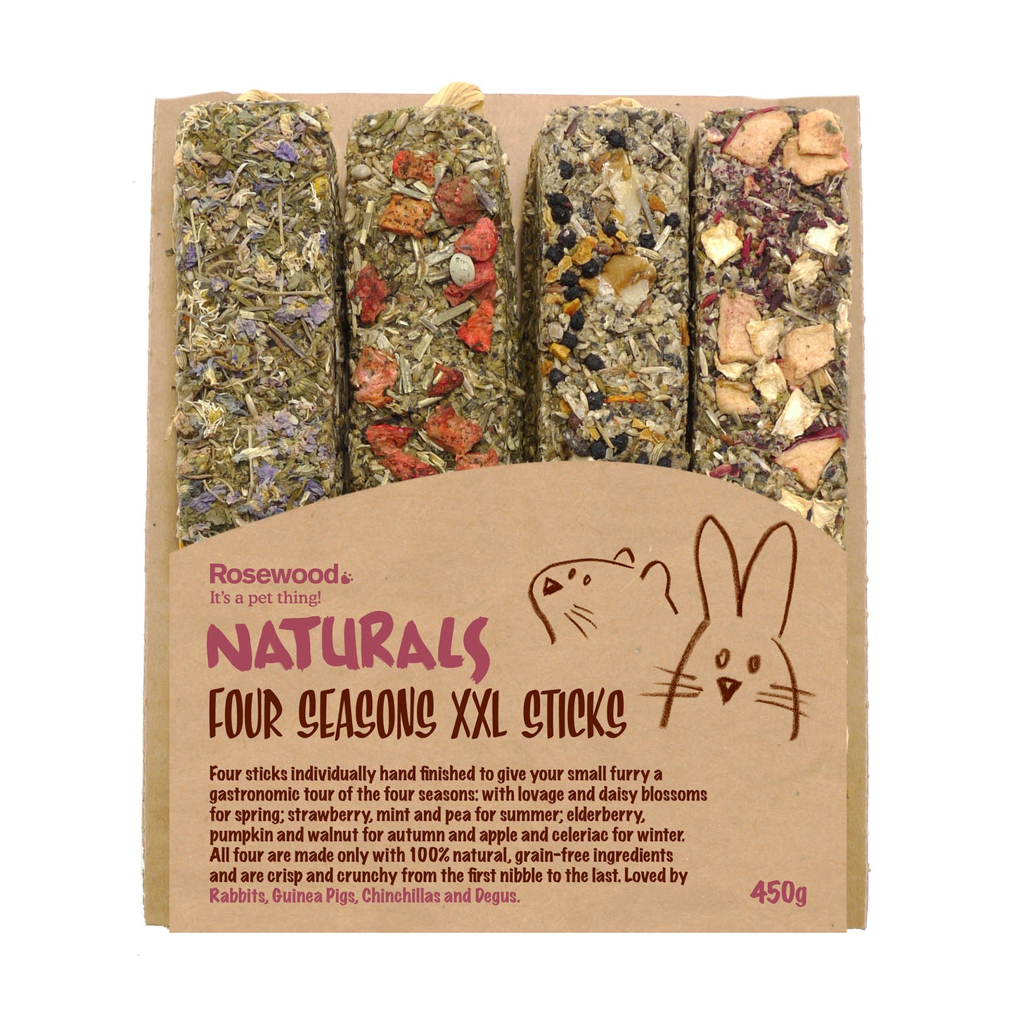 Rosewood Naturals Four Seasons XXL Sticks 450g product image
