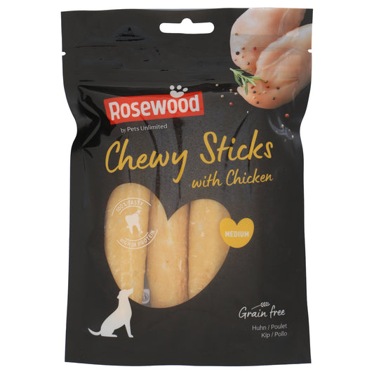 Rosewood Naturefood Chewy Sticks Chicken Medium 4pc 100g product image