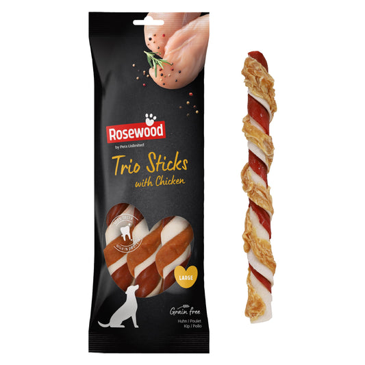 Rosewood Naturefood Trio Sticks Chicken Large 3pc 240g product image