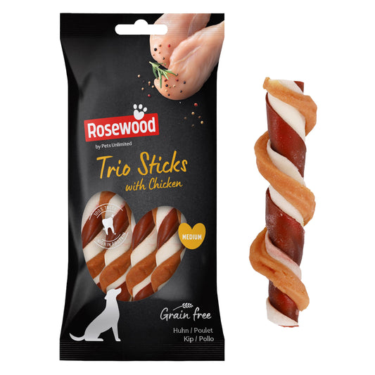 Rosewood Naturefood Trio Sticks Chicken Medium 3pc 90g product image