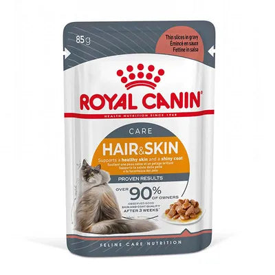 Royal Canin Cat Hair & Skin  in Gravy Pouches 12 x 85g product image