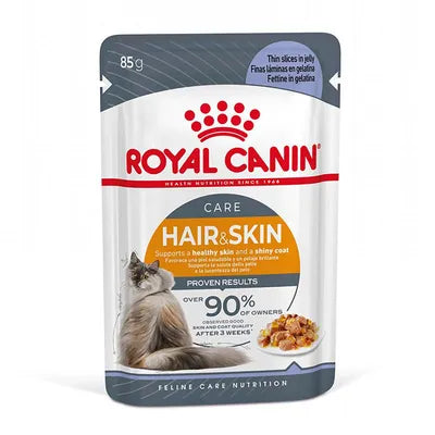 Royal Canin Cat Hair & Skin  in Jelly Pouches 12 x 85g product image