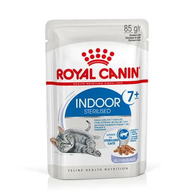 Royal Canin Cat Indoor Sterilised 7+ in Jelly Pouches 12 x 85g product image