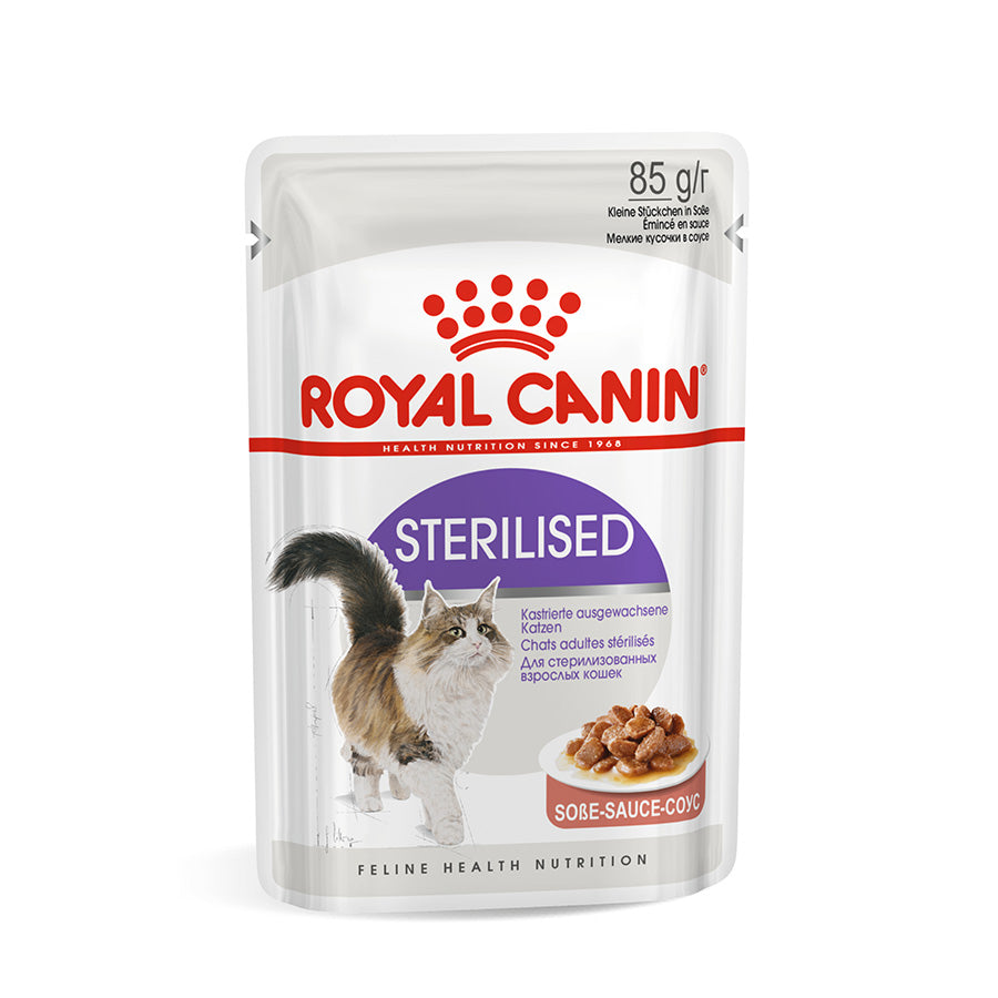 Royal Canin Cat Sterilised in Gravy Pouches 12 x 85g product image