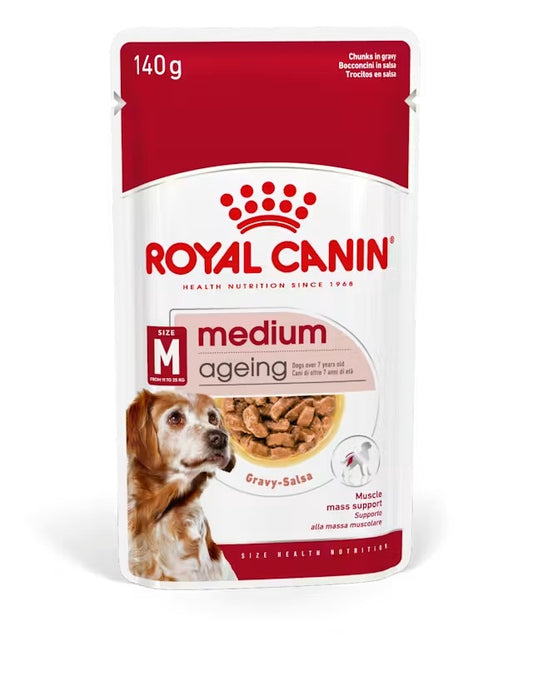 Royal Canin Dog Medium Ageing Pouches 10 x 140g product image