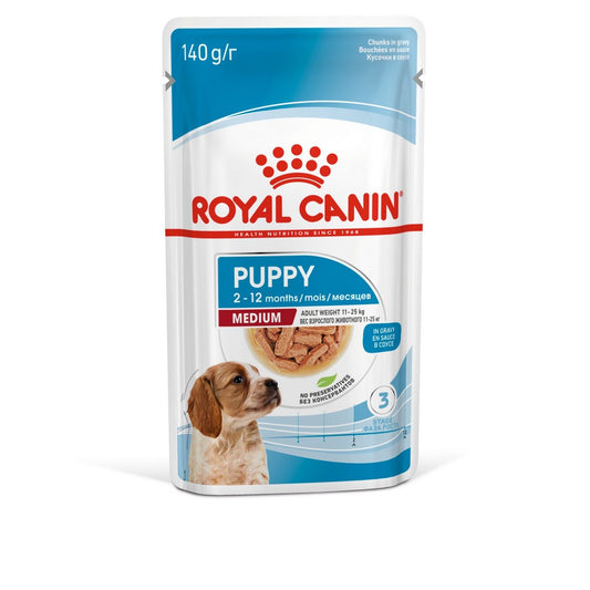 Royal Canin Dog Medium Puppy Pouches 10 x 140g product image