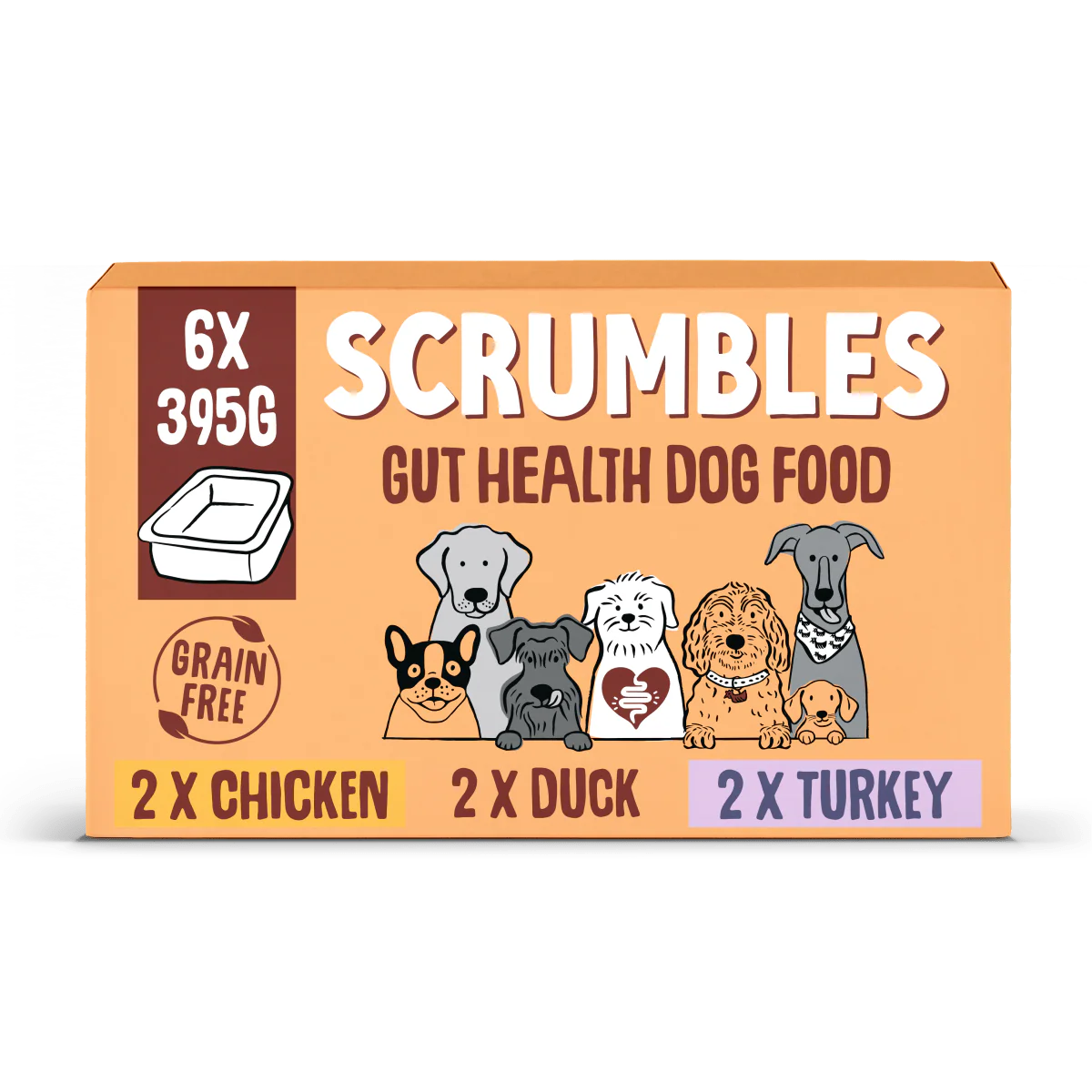 Scrumbles Wet Dog Food Chicken, Duck, Turkey 6x395g product image