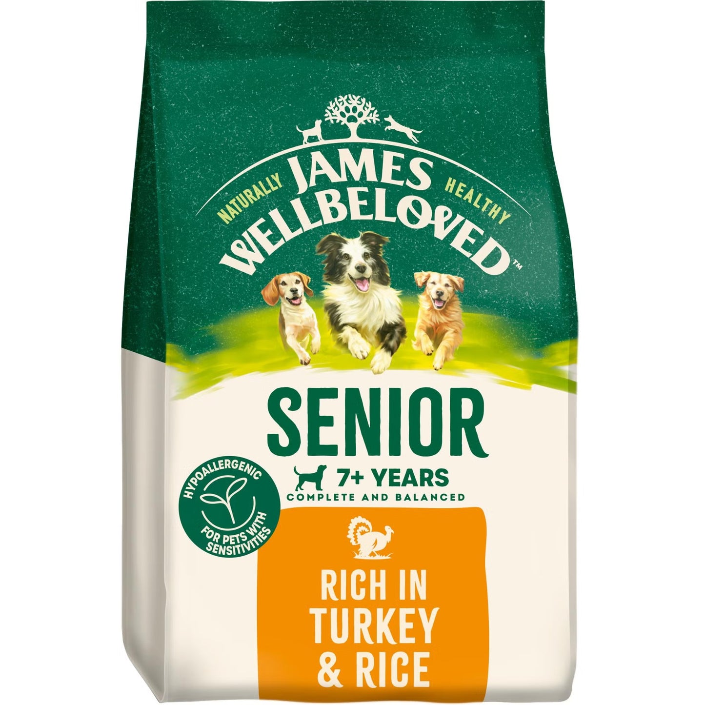 James Wellbeloved Dog Senior Turkey 15kg
