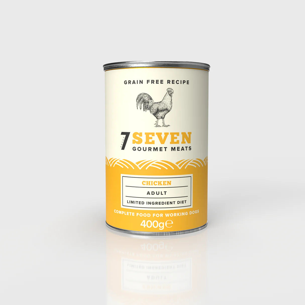 Seven Gourmet Meats Cans Adult Chicken 400g product image