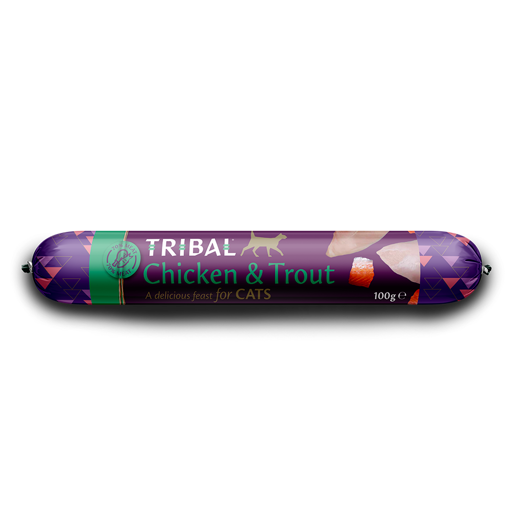 Tribal Chicken & Trout Cat Sausage 100g product image