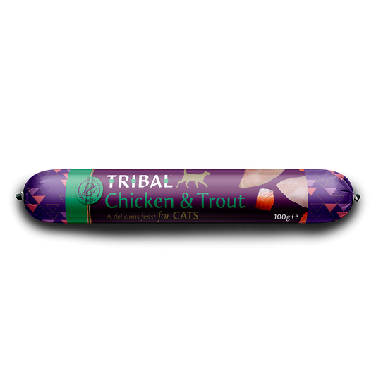 Tribal Chicken & Trout Cat Sausage 100g product image