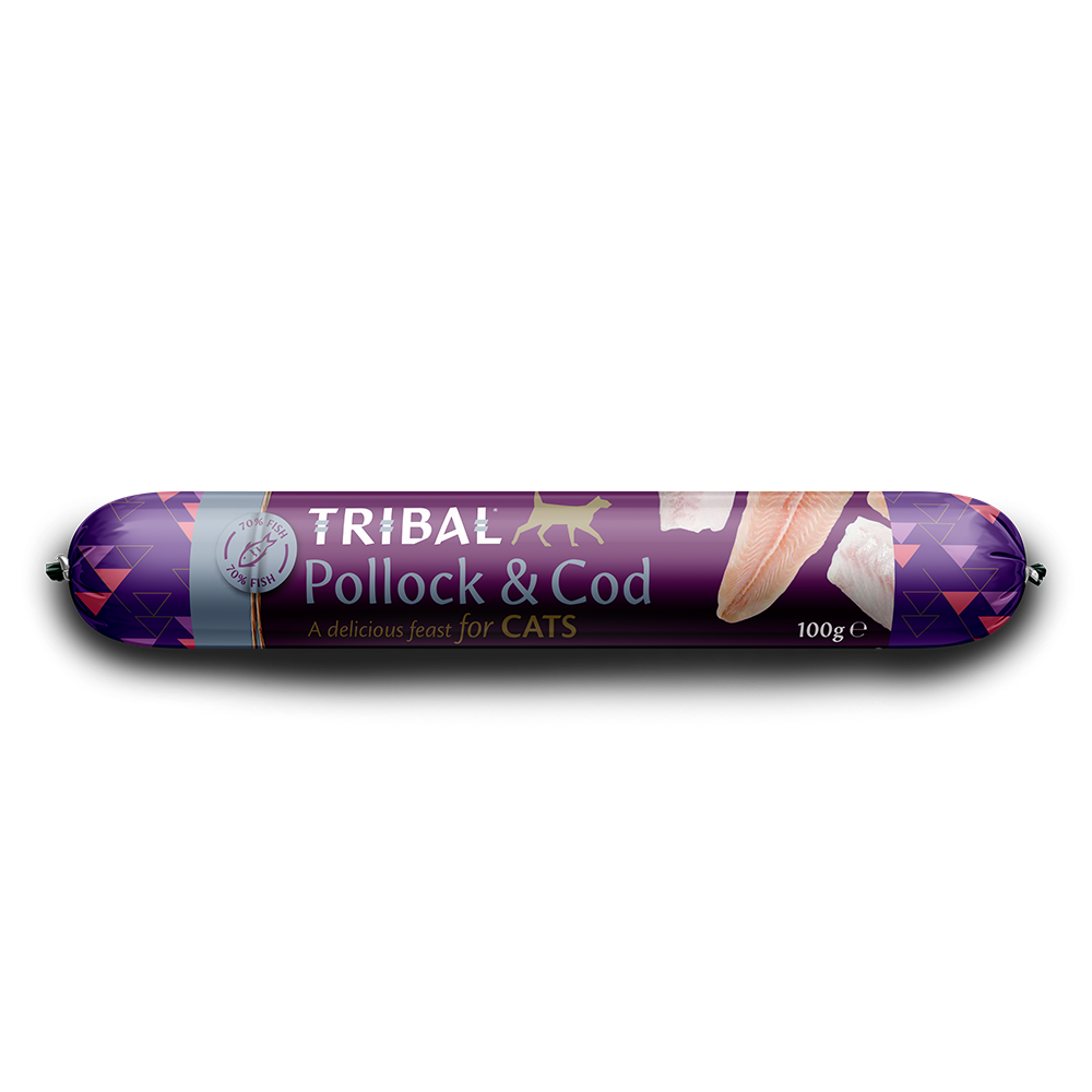 Tribal Pollock & Cod Cat Sausage 100G product image