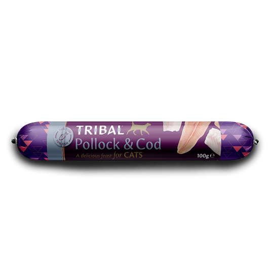Tribal Pollock & Cod Cat Sausage 100G product image