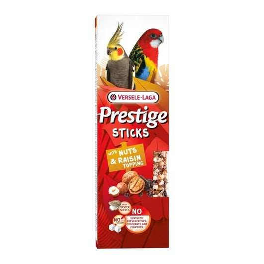 Versele-Laga Prestige Sticks Large Parakeets with Nuts & Raisin Topping product image