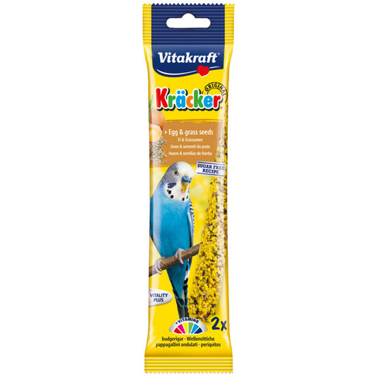 Vitakraft Kracker Budgie Egg-Grass Seeds 2pk product image