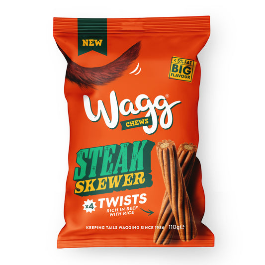 Wagg Dog Chews Steak Skewer sticks 130g product image