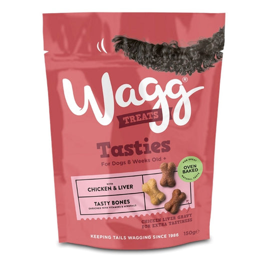 Wagg Tasty Bones Chicken & Liver 125g product image