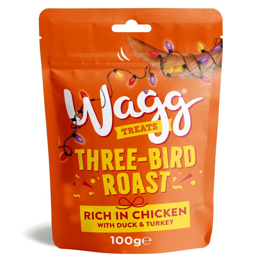 Wagg Christmas Three Bird Roast Dog Treats 100g product image