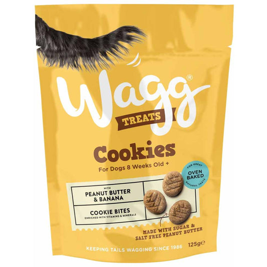 Wagg Treats Peanut Butter & Banana Cookies 125g product image