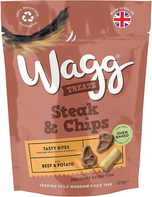 Wagg Treats Steak And Chips 125g product image