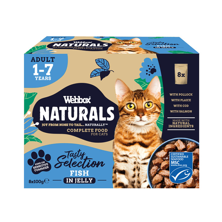Webbox Cat Naturals Fish Selection In Jelly 8 x100g product image