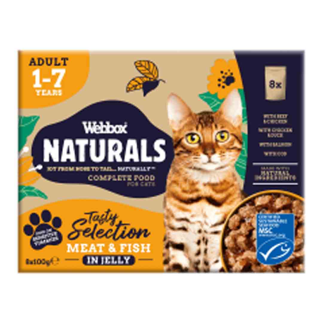 Webbox Cat Naturals Mixed Selection In Jelly 8 x100g product image