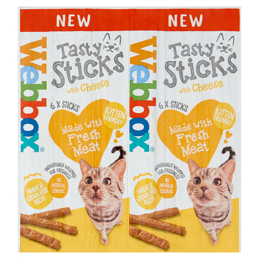 Webbox Cats Delight Tasty Sticks Cheese Flavour 6 Pack product image