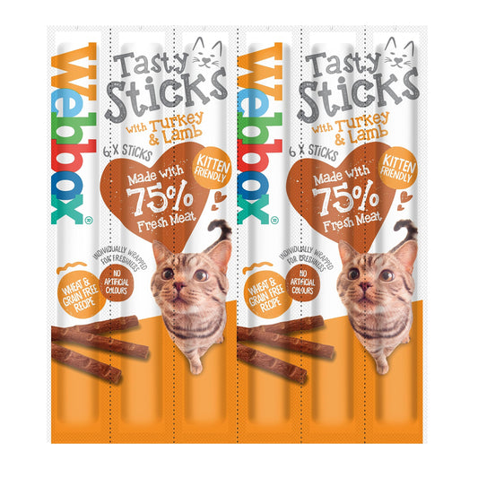 Webbox Cats Delight Tasty Sticks Turkey & Lamb 6 Pack product image