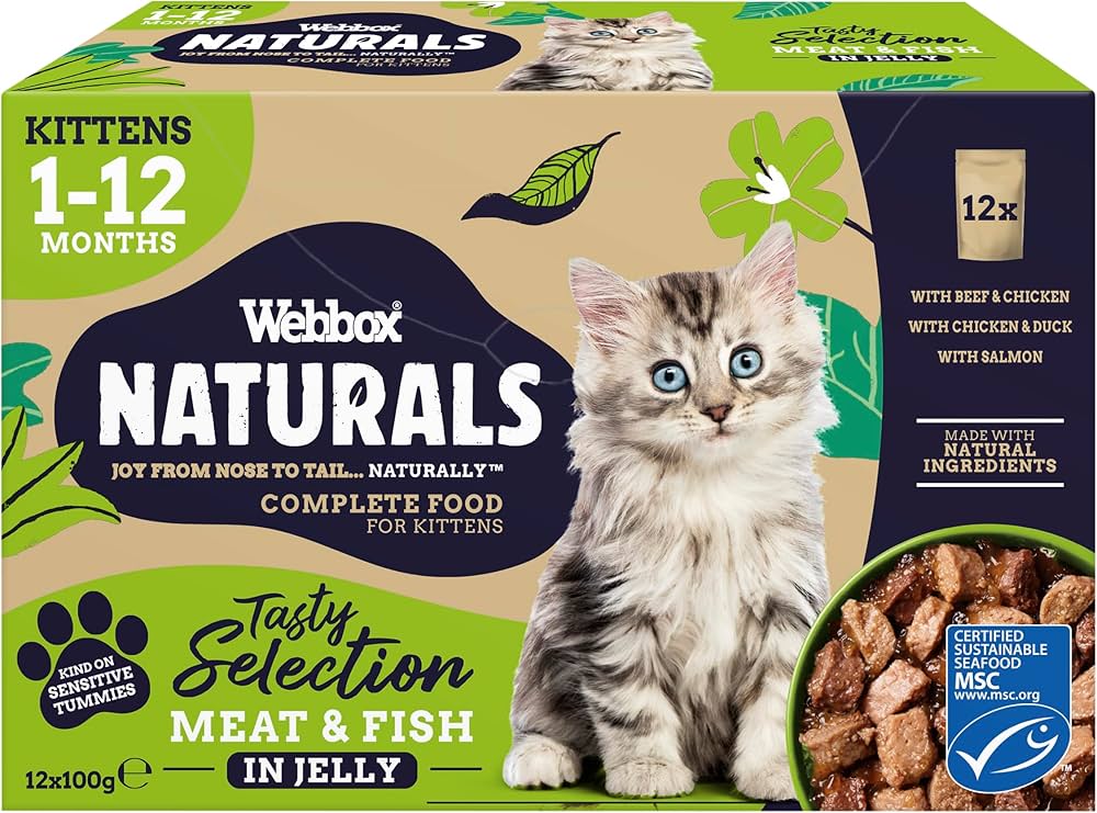 Webbox Naturals Kitten Mixed Jelly Selection 8x100g product image