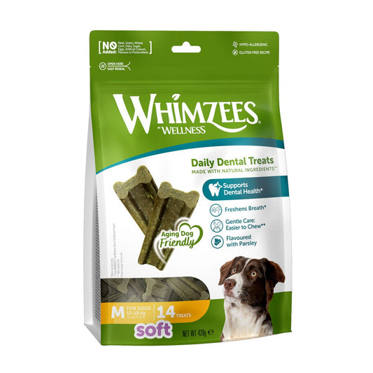 Whimzees Soft Medium 14pc Value Bag x 1 product image