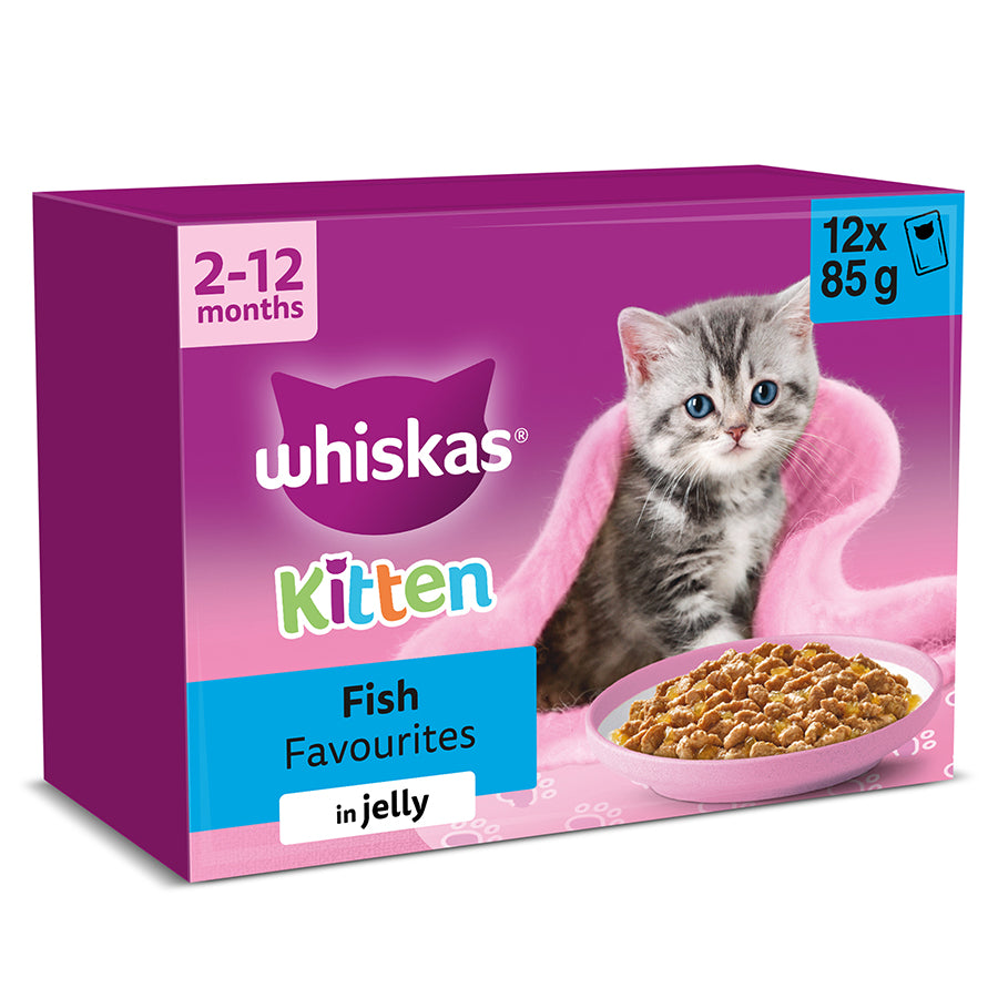 Whiskas Kitten Fish Favorites 12pk product image