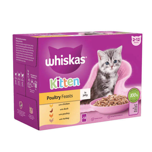 Whiskas Kitten Poultry Feasts 12x85g product image