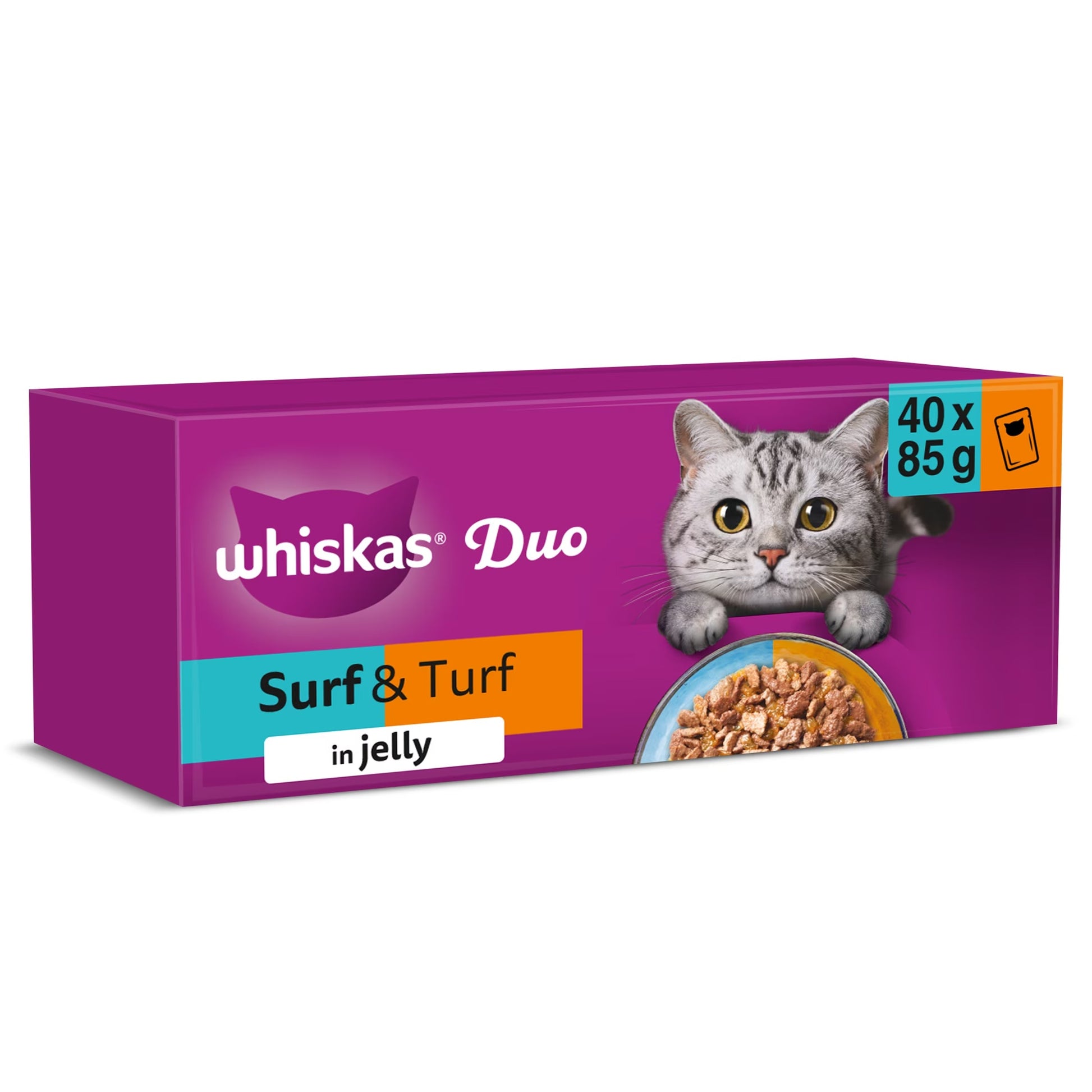 Whiskas Surf & Turf in Jelly 40x85g product image