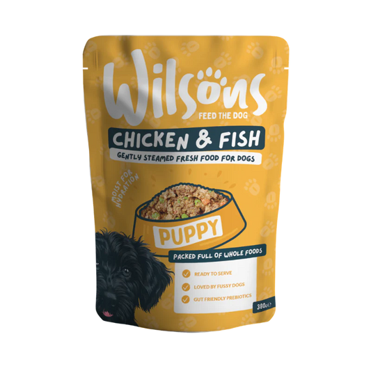 Wilsons Puppy Freshly Prepared Chicken & Fish 380g product image