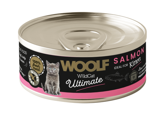Woolf Canned Catfood - Kitten Salmon Pate product image