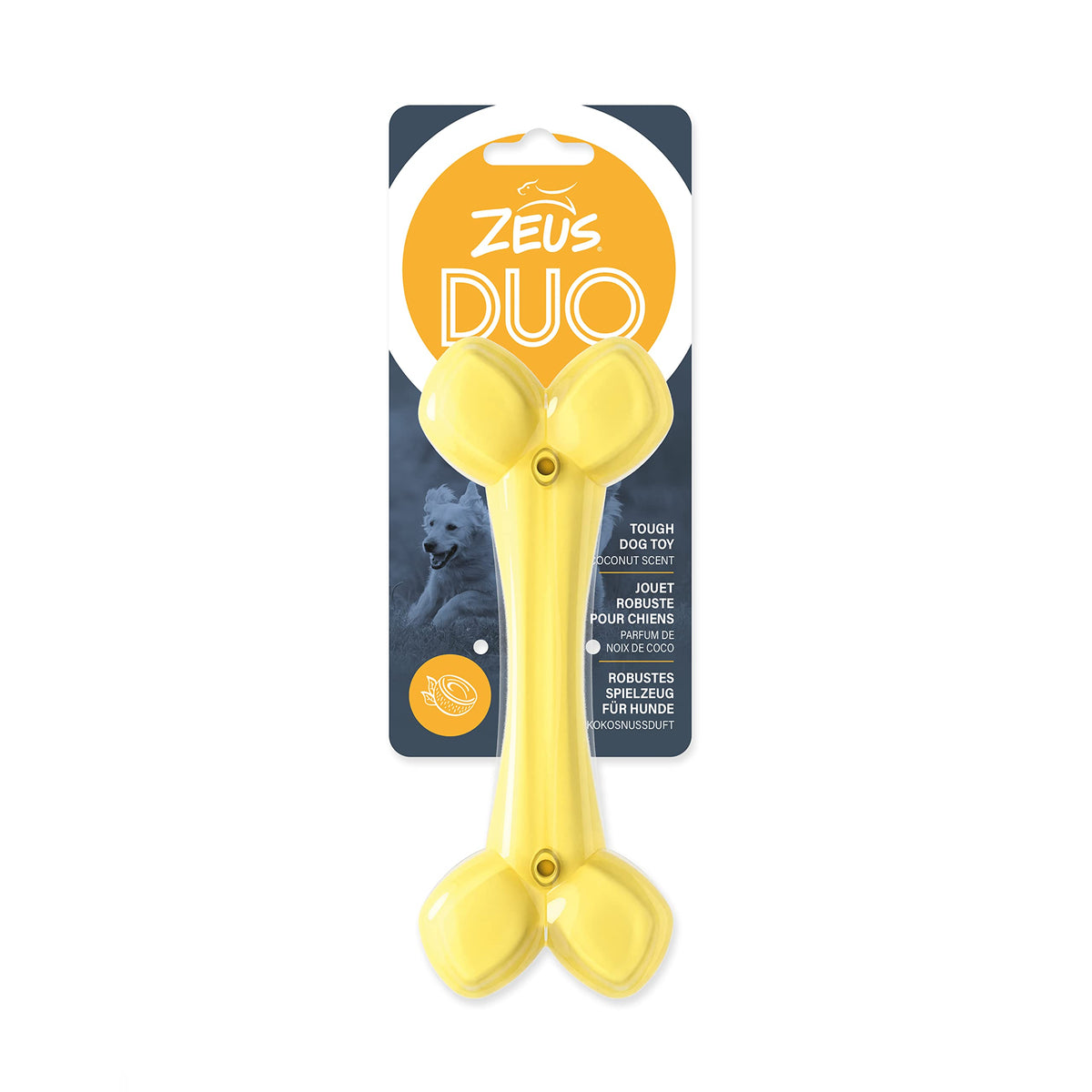 Zeus DUO Bone – Coconut Scent – Yellow – 18cm product image