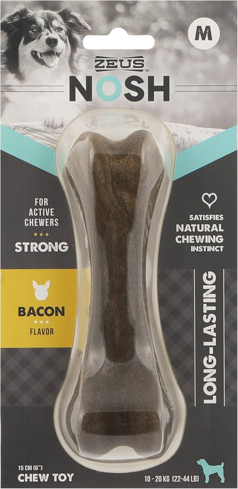 Zeus NOSH Strong Chew Bone – Bacon Flavour – Medium product image